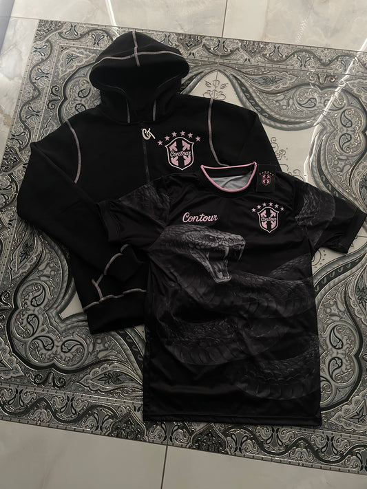 Ultra Rosè hoodie X Ultra Veńom jersey